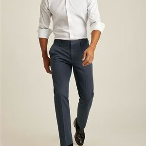 BONOBOS WEEKDAY WARRIOR DRESS PANTS SLIM FIT MONDAY STEEL BLUE 36/32